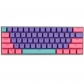 61 Keys Myrtle Starlight Toxic ANSI PBT Doubleshot Backlit Keycaps Set OEM Profile for MX Mechanical Gaming Keyboard GH60 GK61 RK61/ALT61/Annie/poker